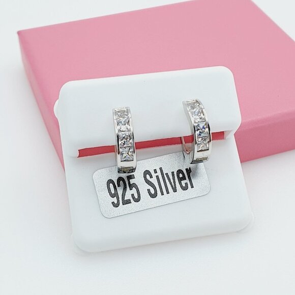 "925 Sterling Silver Cubic Zirconia Earrings, U19254652 - Picture 11 of 11